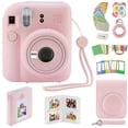 thumbnail image 1 of Cámara instantánea Fujifilm Instax Mini 12 con estuche, pegatinas decorativas, marcos, álbum de fotos y más kit de accesorios (rosa flor), 1 of 5