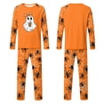 thumbnail image 3 of Halloween Family Matching Sleepwear Set Fun Pumpkin and Ghost Print Long Sleeve Top and Pants Holiday Apparel, 3 of 3