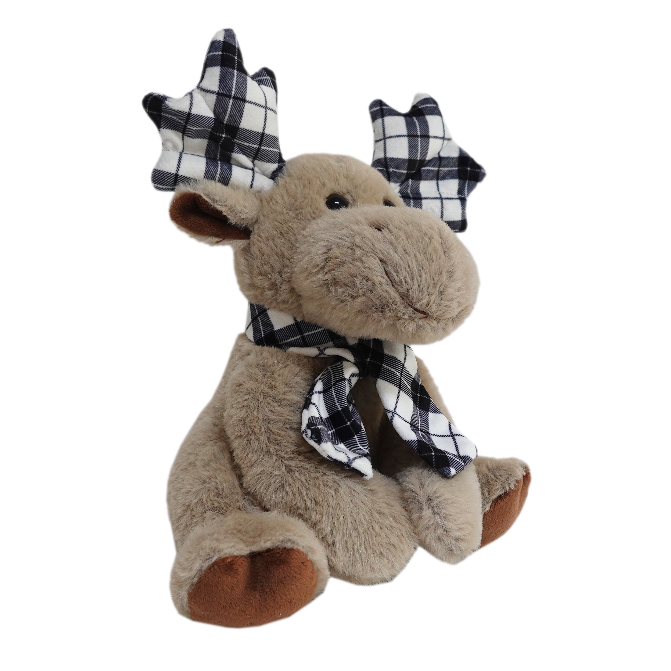 Holiday Time Plush Deer Grey 9.5inch for 3 years and up, PLUSH DEER