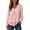 W10-Pink, variant on Tee Shirts Womens Long Sleeve Blouse Solid Color V Neck Tunic Top Retro Fall Wear S Sky Blue