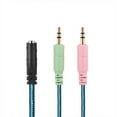 thumbnail image 5 of Headset Splitter Cable, 3.5mm Female to Headphone Mic and Audio, Y Splitter Adapter Cable for Laptop Computer, 5 of 5