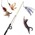 thumbnail image 3 of Cat Teaser Toy Creative Scalable Fishing Rod Cat Training Toy Pet Playing Toy, 3 of 4