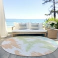 thumbnail image 6 of Addison Rugs Chantille Indoor/Outdoor Transitional Abstract White Washable Round Rug, 8' x 8', 6 of 6