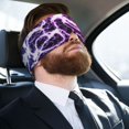 thumbnail image 5 of Yiaed Blue Lightning Print Sleep Mask Blackout - Soft Eye Cover for Sleeping with Adjustable Veclro Breathable Eye Blindfold for Night Nap Travel, 5 of 7