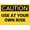 Warning Sign 5, variant on Caution Use Left Hand Turn Face Away Throwing Switch Aluminum Sign 12 x 8 Inches - UV Ink Printed, Durable for House, Business, Indoor Outdoor Industrial Use