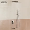 thumbnail image 2 of Boyel Living 10 In Wall Mounted Shower System 3-Function Rain Shower Head Shower Faucet Set with Handheld Spray Bathroom Waterfall Tub Spout Brushed Nickel, 2 of 7