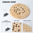 thumbnail image 6 of GSE Games & Sports Expert 2-in-1 Double-Sided Design Wooden Chinese Checker and Gobang Five-in-a-Row Classic Strategy Game, Family Board Game Combo Set with Wooden Pegs and Stones, 6 of 8