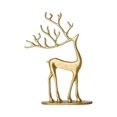 thumbnail image 1 of Figura de Reno para Decoración Navideña, Estatua de Ciervo, Elegante, Regalo de Navidad, Moderna, Figuras Navideñas para Decoración Del Hogar Y Mesa D S Oro, 1 of 9