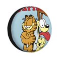 thumbnail image 1 of Cute Cartoon Garfield Spare Tire Cover Wheel Protectors For Trailer Rv Suv Truck Camper Travel Fits For Tire Diameter 15 Inch, 1 of 6