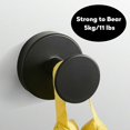 thumbnail image 3 of Wall Hook Solid Round Stainless Steel Robe Hook, Towel Loop Black Color for Family Office, 3 of 5