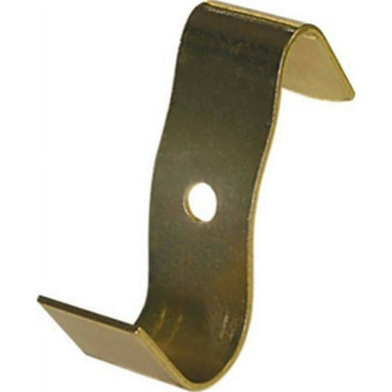 Hillman AnchorWire Brass-Plated Gold Wide Molding Hook 4 pk Hillman AnchorWire Brass-Plated Gold Wide Molding Hook 4 pk