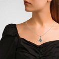 thumbnail image 5 of Long necklace new Christmas tree emerald women's style pendant,Gift box Xmas, 5 of 5