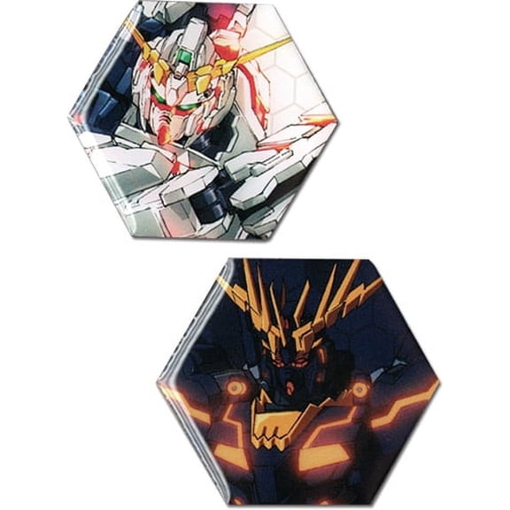 Gundam Uc- Unicorn Gundam & Banshee Metal Pins