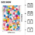 thumbnail image 2 of FORMRS 1-Subject Spiral Notebook 8" x 5" College Ruled 60 Refillable Sheet A5 Hard Cover, 2 Pack, Purple Colorful Circles, 2 of 7