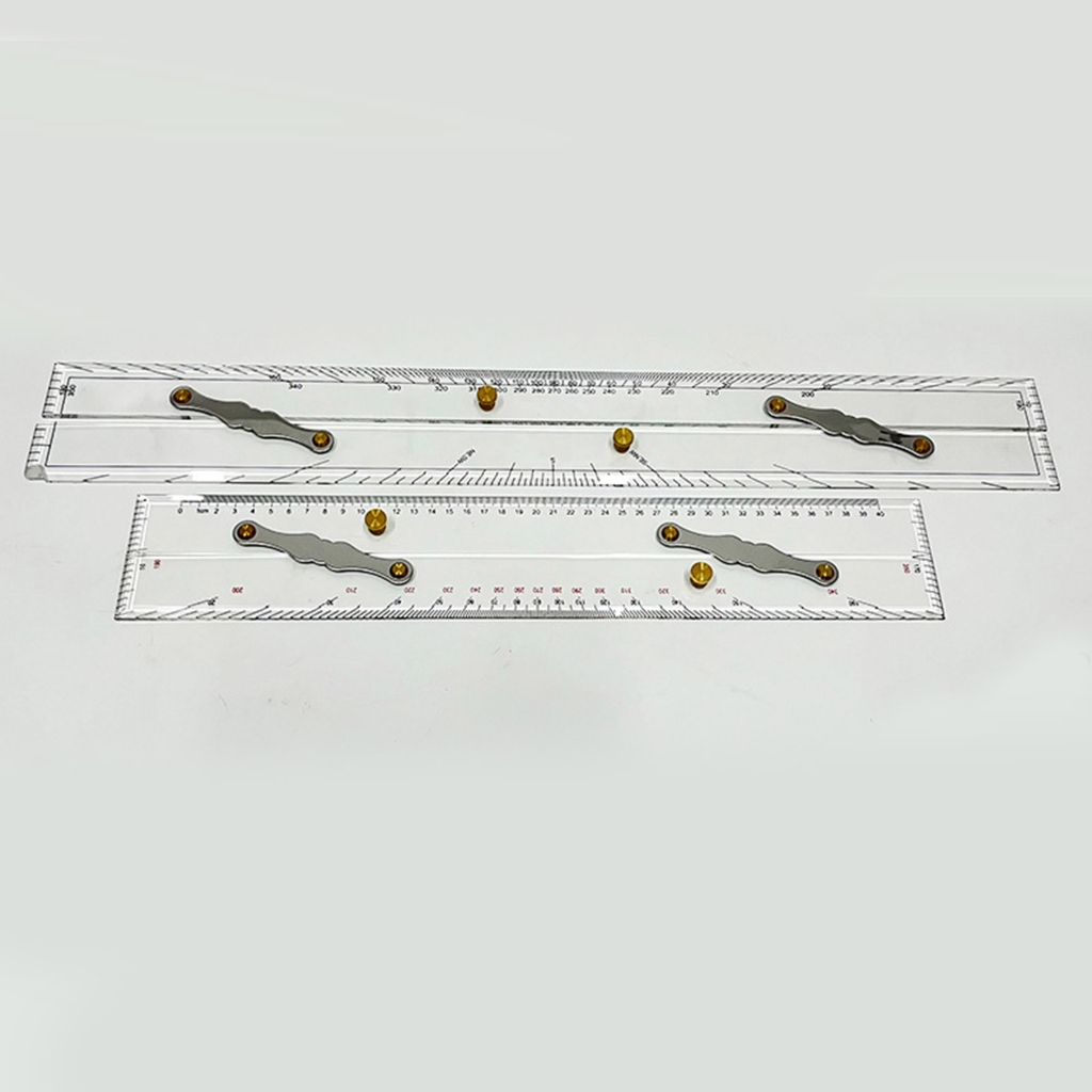 BQBQERT Professional Parallel Ruler For Marine Navigation 450mm/17.72Inch Architect Drafting Ruler With Clearly Scale