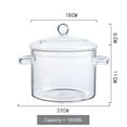 thumbnail image 4 of ACDANC High Borosilicate Glass Simmer Pot Dust-proof Ergonomic with Handle design for Cooking Ramen Oatmeal and Other Dishes 1350ml, 4 of 4