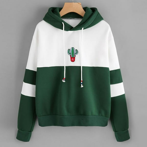 Munlar Womens Cardigan Sweaters,Fashion Women Casual Hooded Slim-fit Cactus Print Sweater Coat