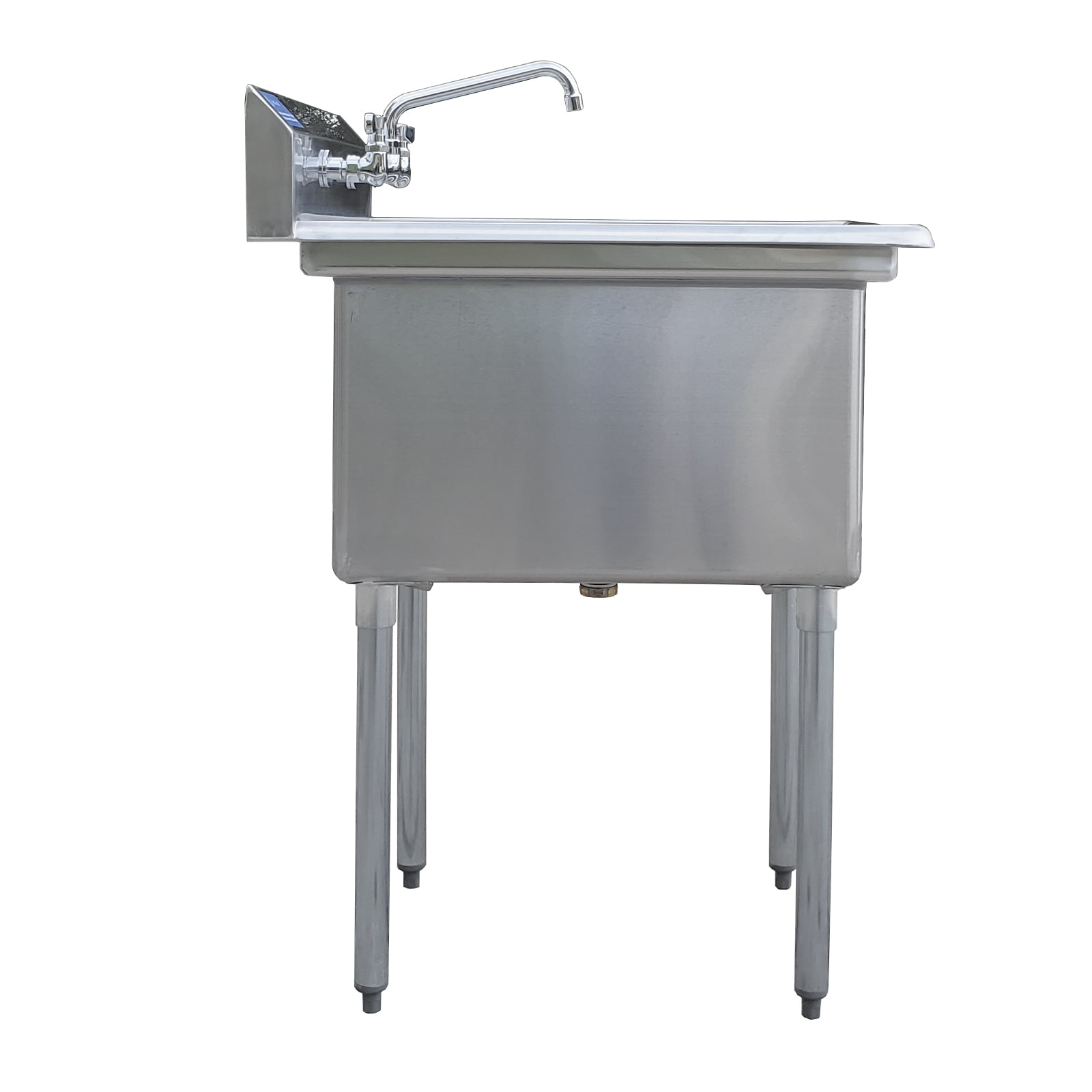 24″ x 18″ Stainless Steel Prep & Utility Sink With Faucet | 304 Stainless Steel | NSF | Overall Size: 29 3/4″ x 23 5/8″ | Restaurant, Kitchen, Laundry, Garage