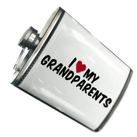 

NEONBLOND Flask I heart love my Grandparents