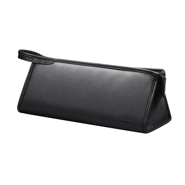 Estuche de viaje de cuero PU Bolsa de almacenamiento portátil para Dyson Airwrap Styler / Dyson Supersonic secador de pelo, impermeable, antiarañazos, a prueba de polvo, organizador de protección a prueba de golpes, viaje (negro) Dyson ER