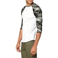 thumbnail image 3 of Ma Croix Mens 3/4 Sleeve Raglan Baseball T Shirt, 3 of 4