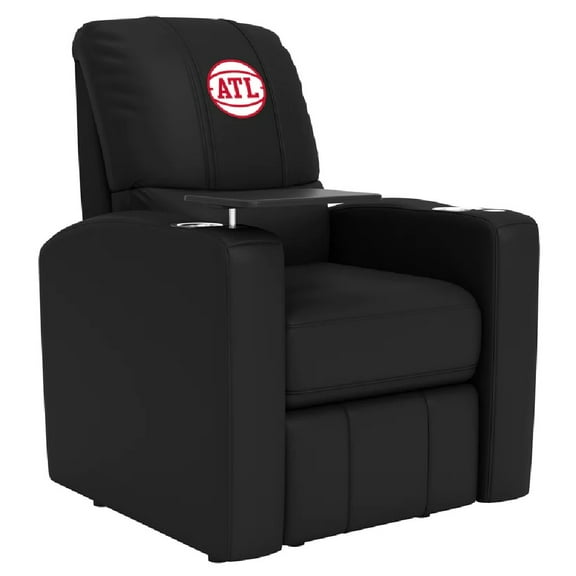 DreamSeat Stealth Power Plus Recliner with Atlanta Hawks Secondary in Black