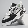 thumbnail image 3 of Men Street Style Platform Skate Shoes Wide Fit Breathable Mesh Upper Shock Absorbing Non Slip Casual Daily Sneakers, 3 of 4