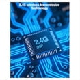 thumbnail image 2 of Micrófonos Inalámbricos de 2,4 G con Auriculares, Transmisor y Receptor para Amplificador de Voz, Altavoz y Audio para Enseñanza B, 2 of 5