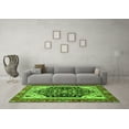 thumbnail image 3 of Ahgly Company Indoor Rectangle Abstract Green Modern Area Rugs, 8' x 10', 3 of 4