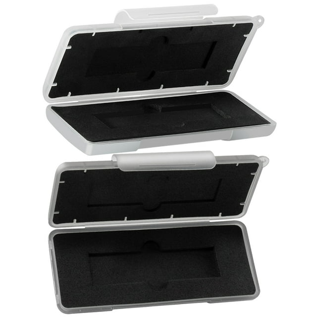 2pcs Hard Drive Case Hard Disk Carrying Case M2 SSD Hard Disk Protection Case Box