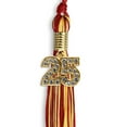 thumbnail image 3 of Endea Graduation Red/Gold Mixed Color Graduation Tassel with Gold Date Drop, 3 of 11