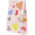 thumbnail image 1 of 36-Pack Cute Heart Pattern Paper Gift Bags for Valentines Day, Kids Party Favors, Goodies, and Treats, 5 X 8.7 X 3 inches, 1 of 7