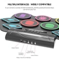 thumbnail image 2 of Pads Conjunto de batería electrónica Roll-Up Practice Drum Altavoz doble incorporado, 2 of 8