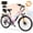 Pink, variant on ESKUTE C200D Electric Bike for Adults – 1300W Peak Motor, 28MPH Step-Thru Ebike, 840Wh Removable Battery , Up to 70 Miles, 26" Tires, 7-Speed Black, UL2849