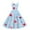 Sky Blue, variant on LWavelet Valentine's 2026 Short Sleeve Heart Polka Dot Dress, Women's Rose Accent Flowy A Line Casual Sundresses Pink S