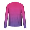 thumbnail image 3 of cocolona Mens Long Sleeve T-shirts Fashion Casual Gradient Pullover Tops Fall Clothes Lightweight Tees Running Athletic Shirts Blouse, 3 of 5