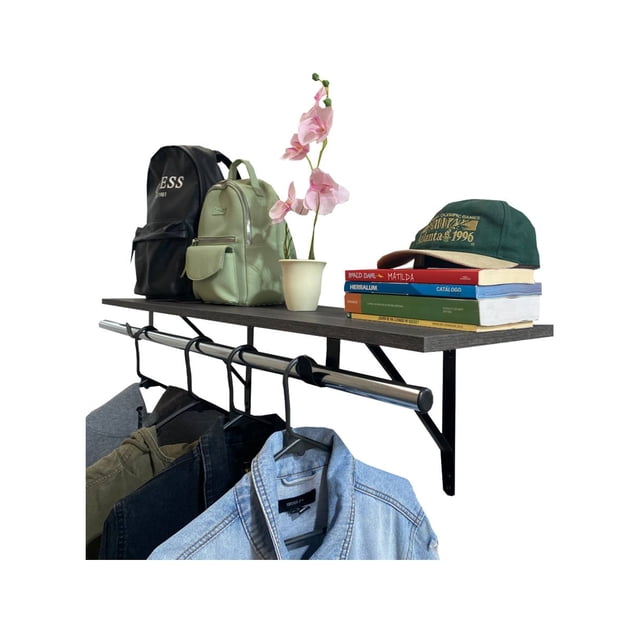 Repisa Estante Perchero Organizador De Ropa Y Accesorios DECOMOBIL REPISA FLOTANTE