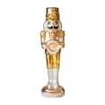 thumbnail image 3 of Figura de cascanueces de Navidad, muñeco de cascanueces de cristal, adorno de mesa coleccionable para escritorio o chimenea, regalo navideño único Grande, 3 of 8