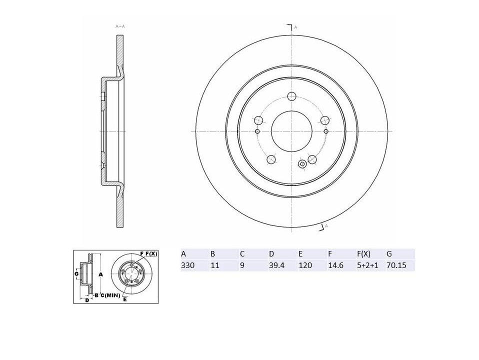 Winstop Brake Rotor, Rear WS258629, Acura MDX 2023-2022