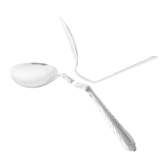 LOLIPPYY 2-Pack Bendable Metal Spoons Trick Props Unique Design for Stage Performance and Illusions