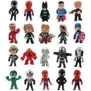 20 Pcs Superhero Mini Action Figures Sets for Kids Party Supplies, Cupcake, and Birthday Party!