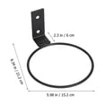 thumbnail image 2 of SEWACC 2 Pcs Support de Rangement en Métal pour Basketball Support Mural en Fer 11.8x5.9x2.4in, 2 of 8