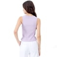thumbnail image 3 of Crop Top Con Canales Para Mujer Quarry Color Morado Claro, 3 of 4