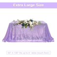thumbnail image 4 of GFDYREE Sequin Tablecloth, Wedding, Sweetheart, Christmas Tree, Rectangular, 50"x80", Lavender, 4 of 6