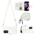 thumbnail image 2 of for Moto G 5G 2022 Wallet Case RFID Blocking Card Slots Holder with Shoulder&Crossbody Strap, Magnetic Folio Kickstand Handbag Flip Phone Cover for Motorola Moto G 5G 2022, White, 2 of 8