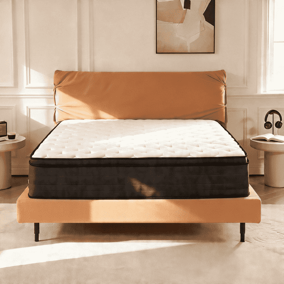 14 inch Full Size Mattress, Gel Memory Foam Euro Top Hybrid Mattresses, Medium Firm, Bed in a Box, Certipur-US & Oeko-Tex Certified, Pressure Relief, Motion Isolation