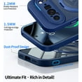 thumbnail image 3 of JETeacka for Google Pixel 10 Pro XL Case, Mag-Safe Compatible 360° Rotatable, Lens Protection Shockproof Magnetic Anti-Yellowing, Blue, 3 of 7