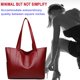thumbnail image 4 of Btafrte Bolso Hombro Informal Gran Capacidad para Mujer Bolsos Con Asa Superior PU Sólido (rojo), 4 of 9