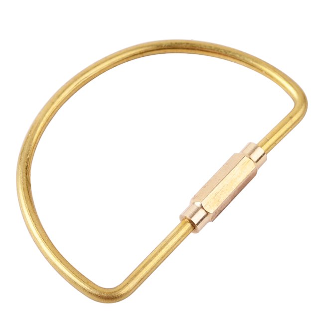 Brass Screw Lock Clip Practical Simple Style Car Keychain Brass Lock Keychain