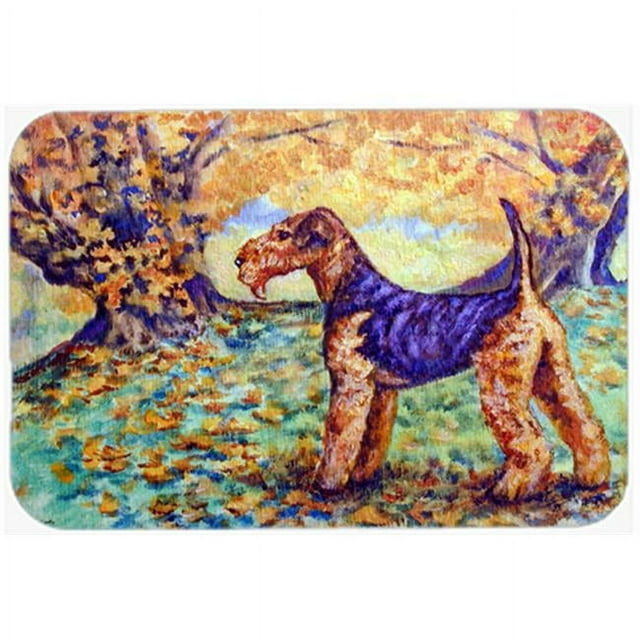 Carolines Treasures 7343LCB Automne Aérée Terrier Planche à Découper en Verre-Grande